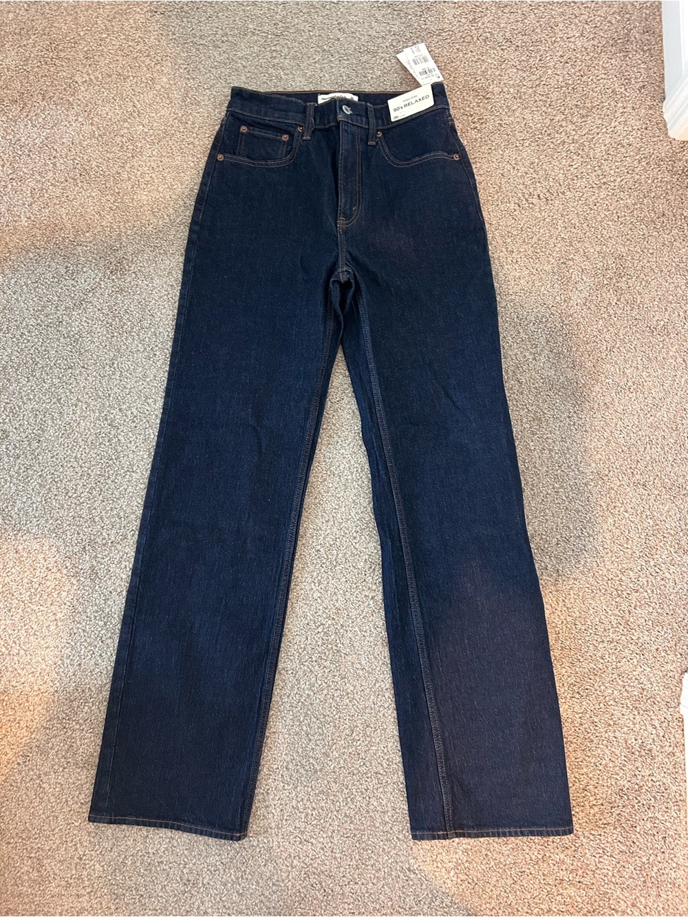 Abercrombie & Fitch Women's High Rise 90 Relaxed Jeans